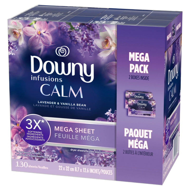 Downy Infusions Calm Dryer Sheets - 130ct