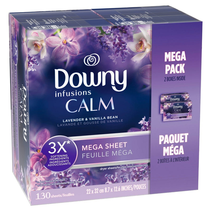 Downy Infusions Calm Dryer Sheets - 130ct