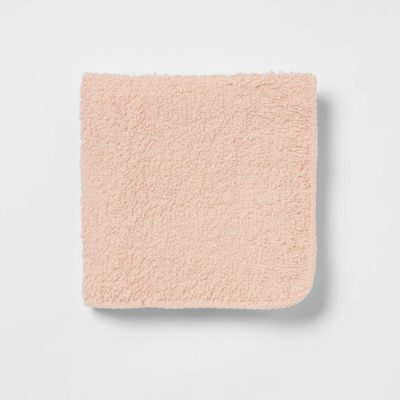 6pk Washcloth Set Light Peach - Room Essentials