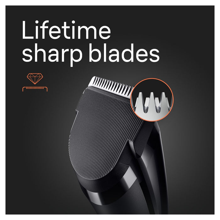 BraunSeries 5 HC5310 Rechargeable 9-Setting HairClipper + 2 Attachment Combs