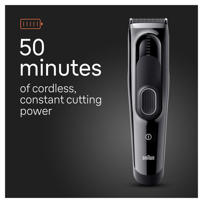 BraunSeries 5 HC5310 Rechargeable 9-Setting HairClipper + 2 Attachment Combs