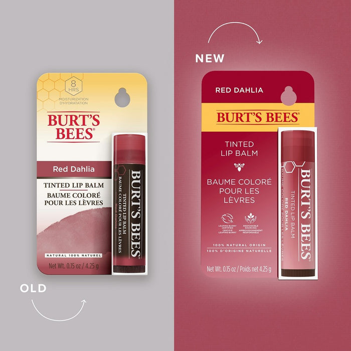 Burt's Bees Tinted Lip Balm - Red Dahlia Blister - 0.15oz