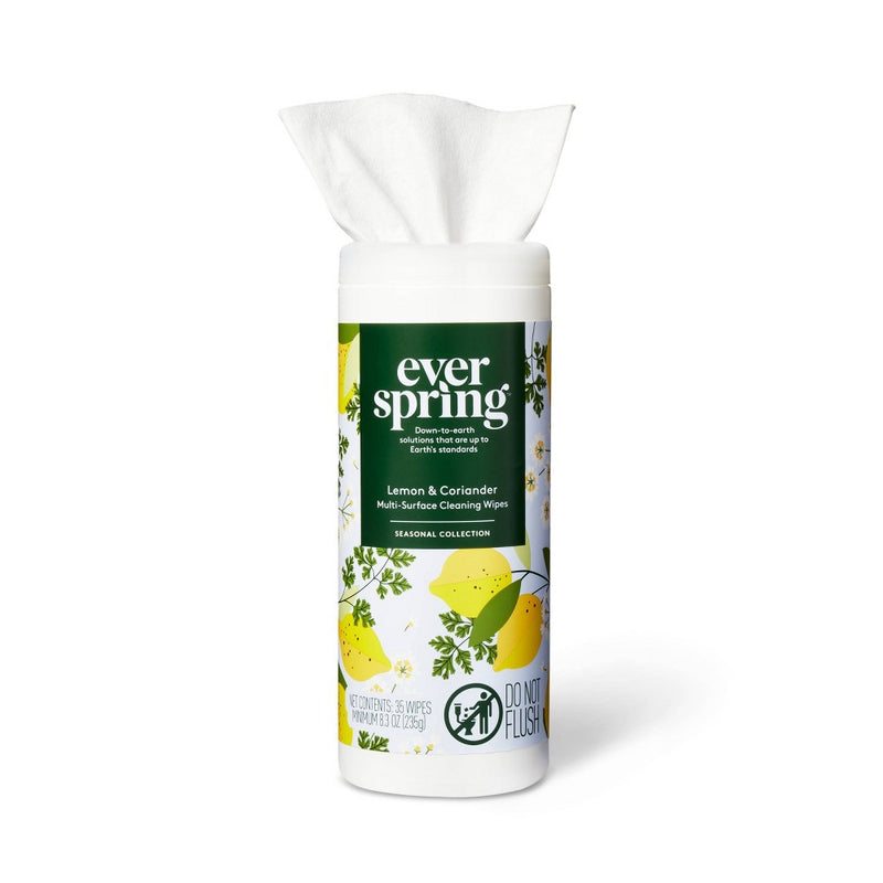 Lemon & Coriander Wipes - 35ct - Everspring