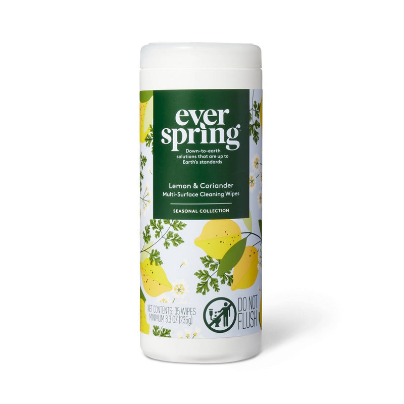 Lemon & Coriander Wipes - 35ct - Everspring