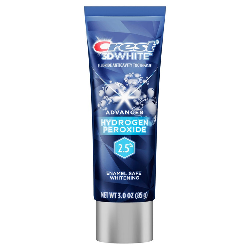 Crest 3D White Advanced Hydrogen Peroxide 2.5% Teeth Whitening Toothpaste - Fresh Mint - 3oz