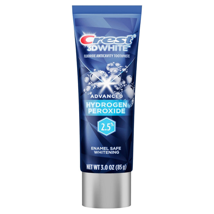 Crest 3D White Advanced Hydrogen Peroxide 2.5% Teeth Whitening Toothpaste - Fresh Mint - 3oz