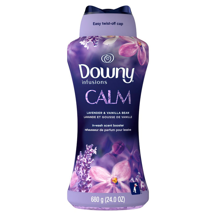 Downy Infusions Calm Lavender & Vanilla Bean Scent In-Wash Booster Beads - 24oz
