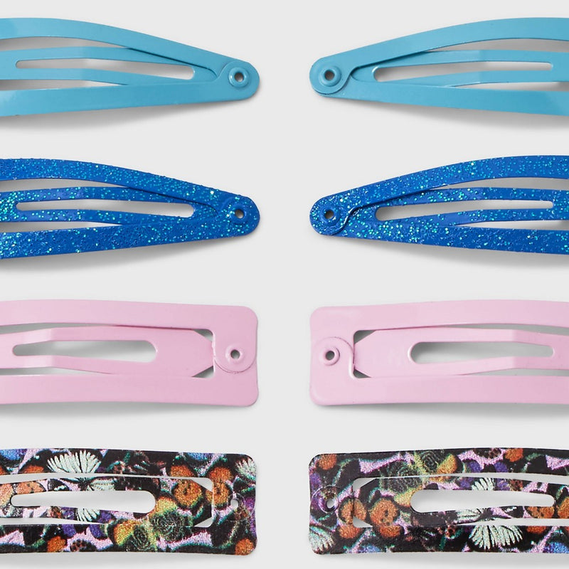 Girls' 12pk Assorted Snap Clips - art class