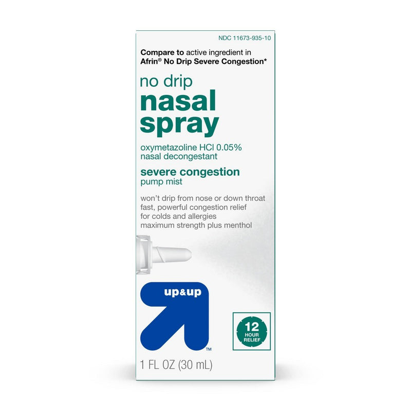 No Drip Nasal Decongestant Spray - 1 fl oz - up & up