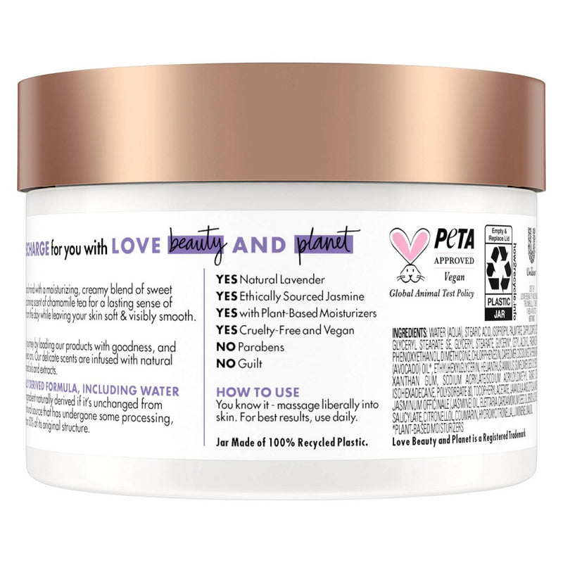 Beloved Lavender and Chamomile Tea Vegan Body Cream - 10oz
