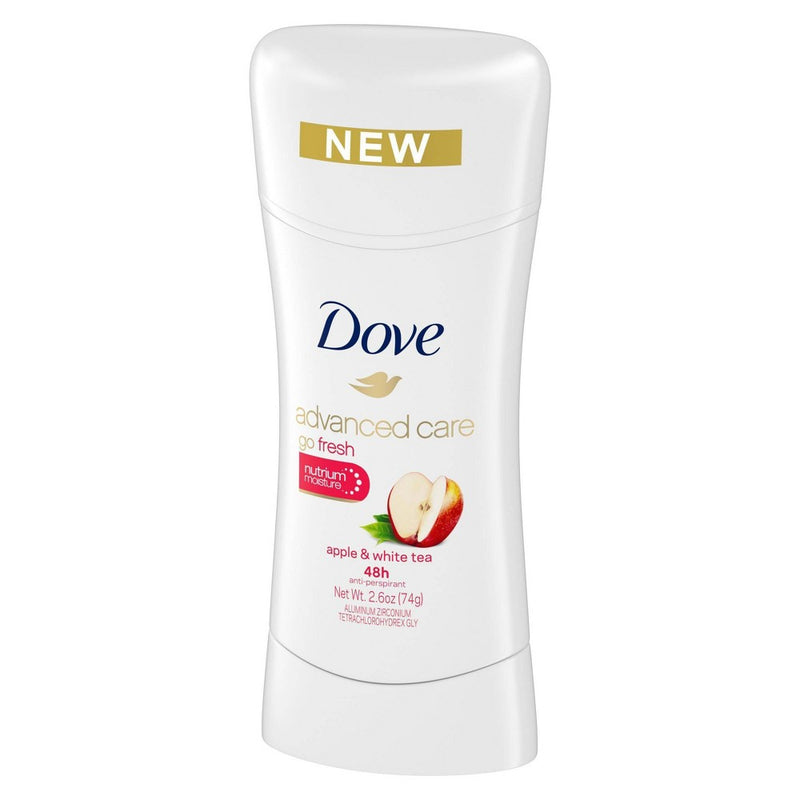 Dove Beauty Advanced Care Apple & White Tea 48-Hour Invisible Antiperspirant & Deodorant Stick - 2.6oz