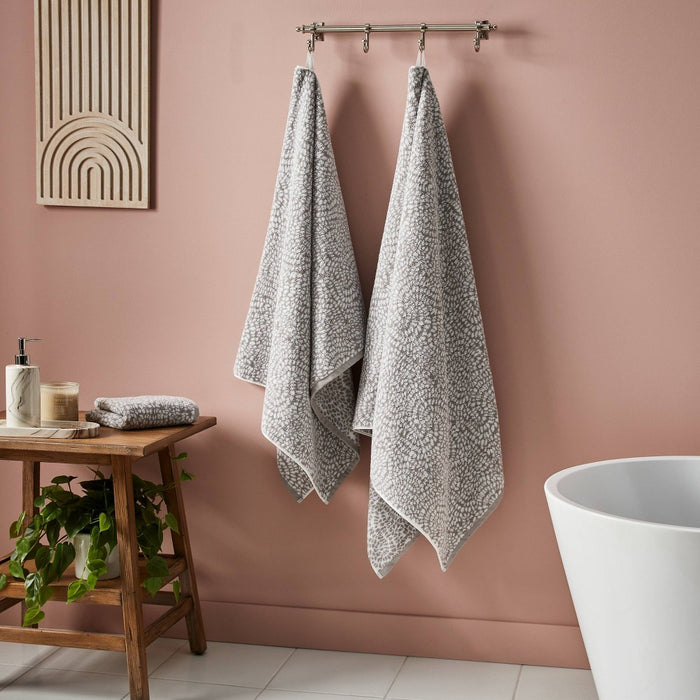 Performance Plus Oversized Bath Towel Gray Geo - Threshold