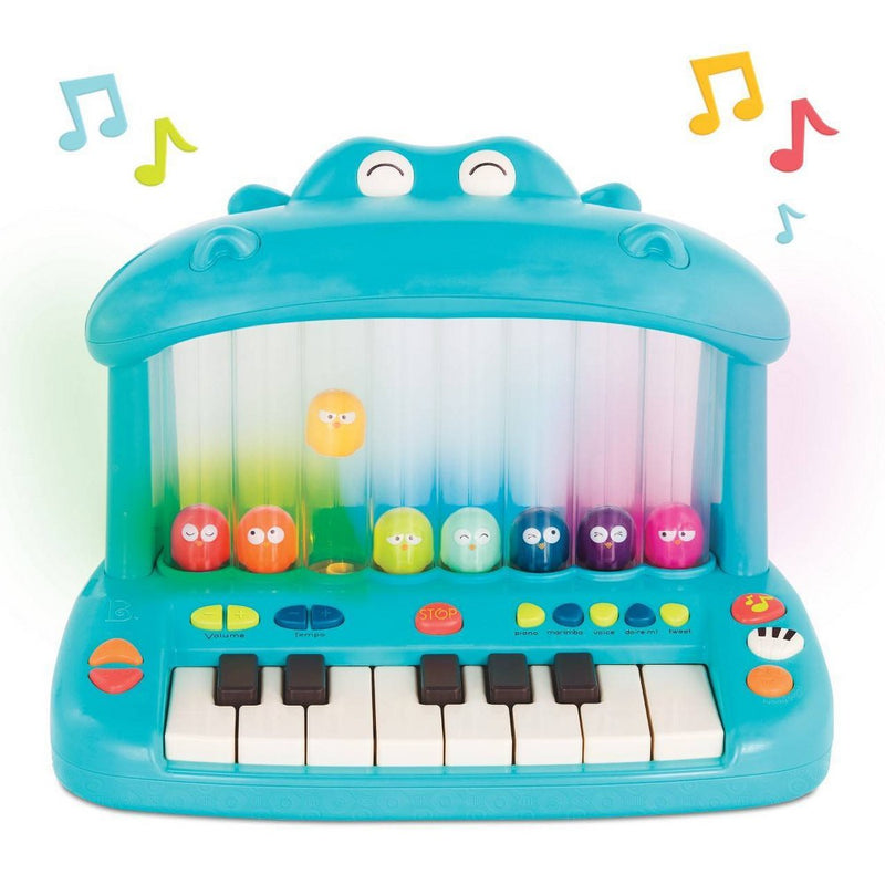 B. toys Toy Piano for Kids Hippo Pop