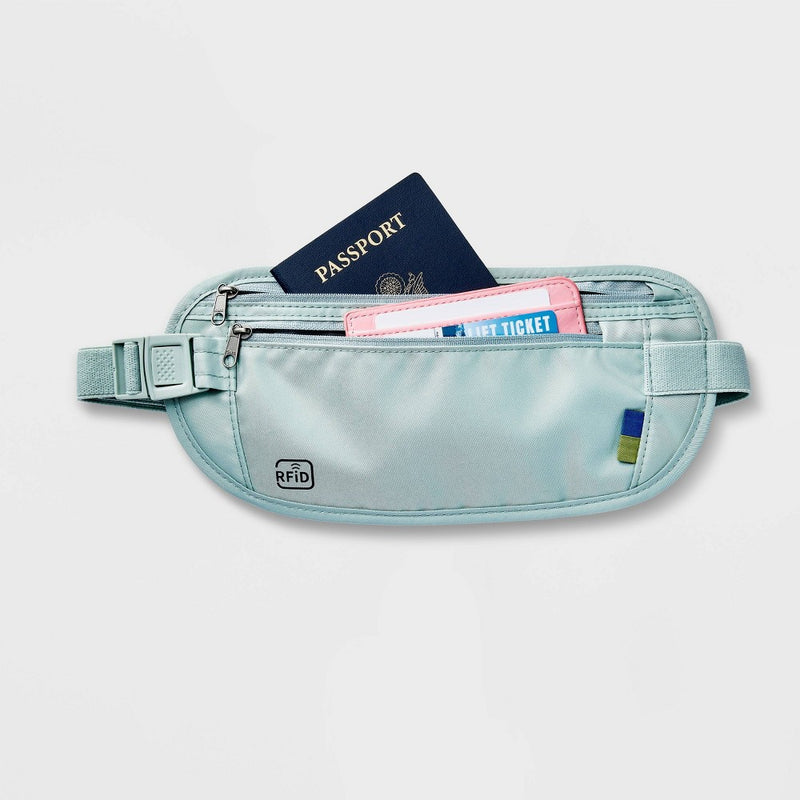 RFID Blocking Waist Pouch Puritan Gray - Open Story