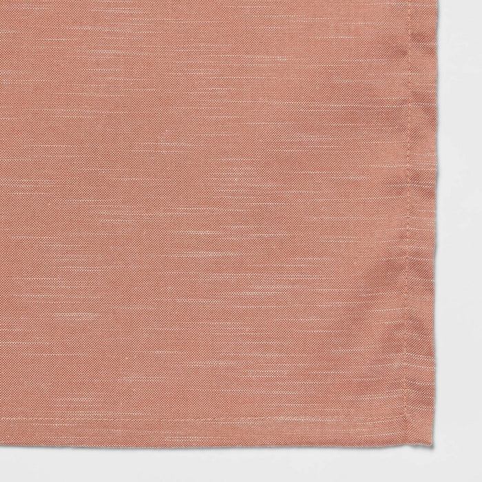 84" x 60" Cotton Chambray Tablecloth Pink - Threshold
