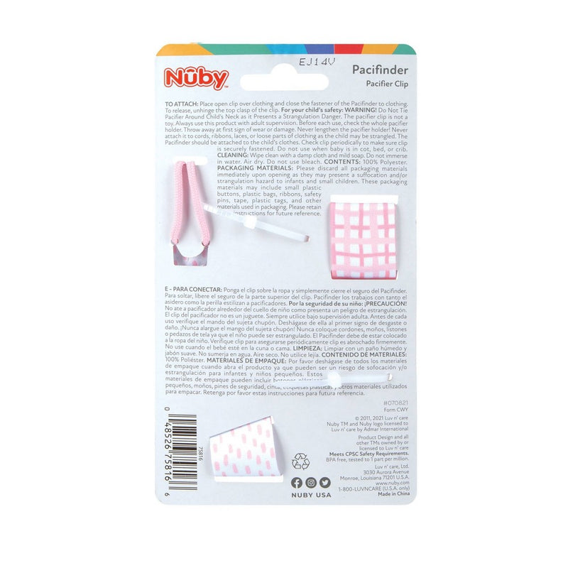 Nuby 2pk Pacifinder - Pink