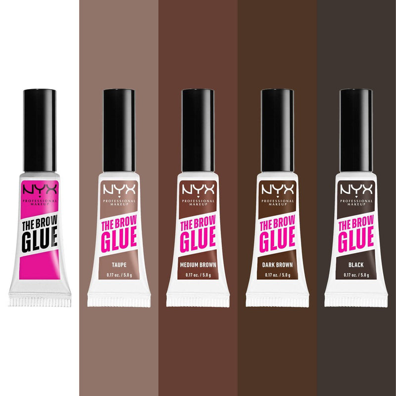 NYX Professional Makeup Brow Glue Eyebrow Gel - Dark Brown - 0.17 fl oz