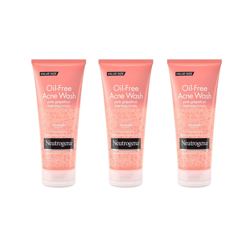 Neutrogena Oil Free Pink Grapefruit Acne Face Wash with Vitamin C for Breakouts - 6.7 fl oz