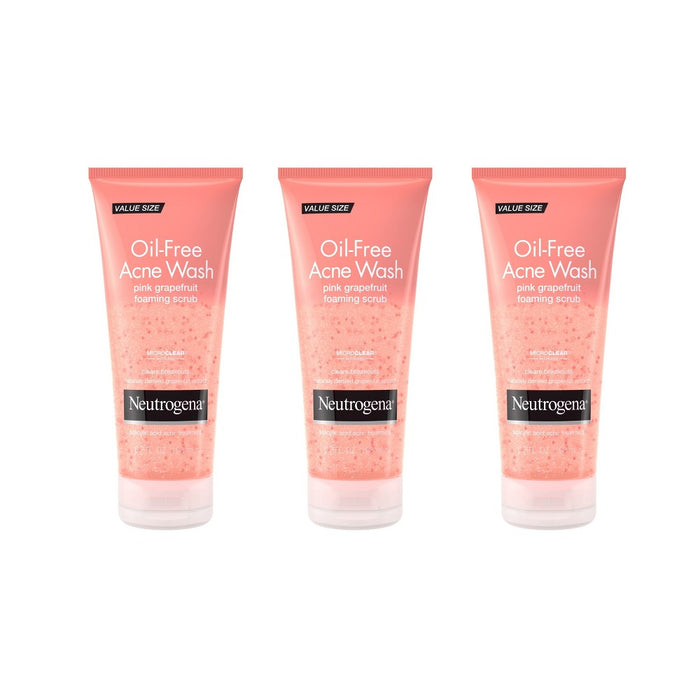 Neutrogena Oil Free Pink Grapefruit Acne Face Wash with Vitamin C for Breakouts - 6.7 fl oz