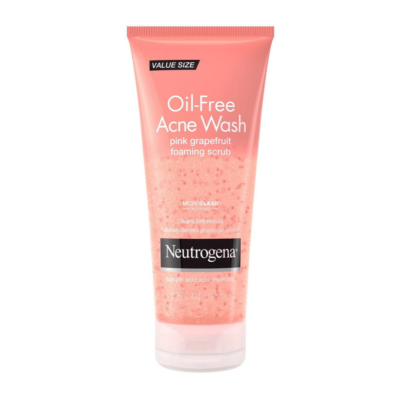 Neutrogena Oil Free Pink Grapefruit Acne Face Wash with Vitamin C for Breakouts - 6.7 fl oz