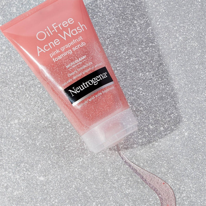 Neutrogena Oil Free Pink Grapefruit Acne Face Wash with Vitamin C for Breakouts - 6.7 fl oz