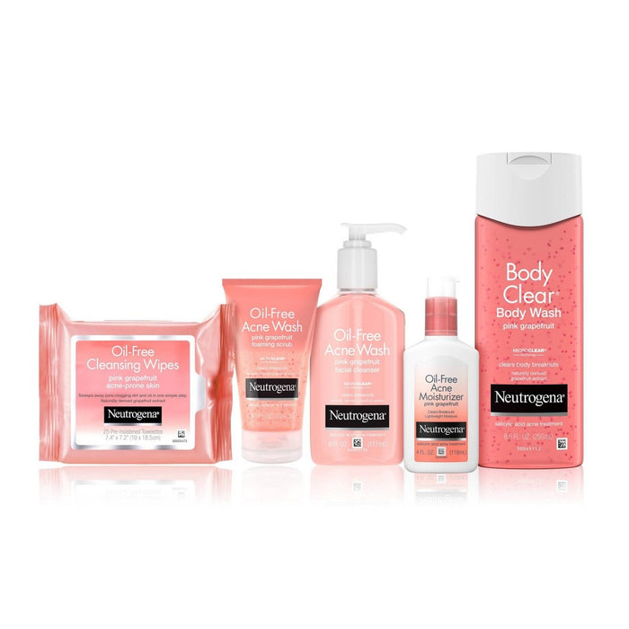 Neutrogena Oil Free Pink Grapefruit Acne Face Wash with Vitamin C for Breakouts - 6.7 fl oz