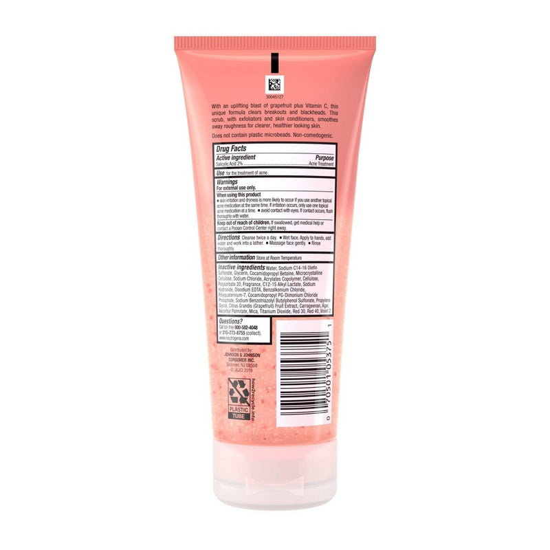 Neutrogena Oil Free Pink Grapefruit Acne Face Wash with Vitamin C for Breakouts - 6.7 fl oz