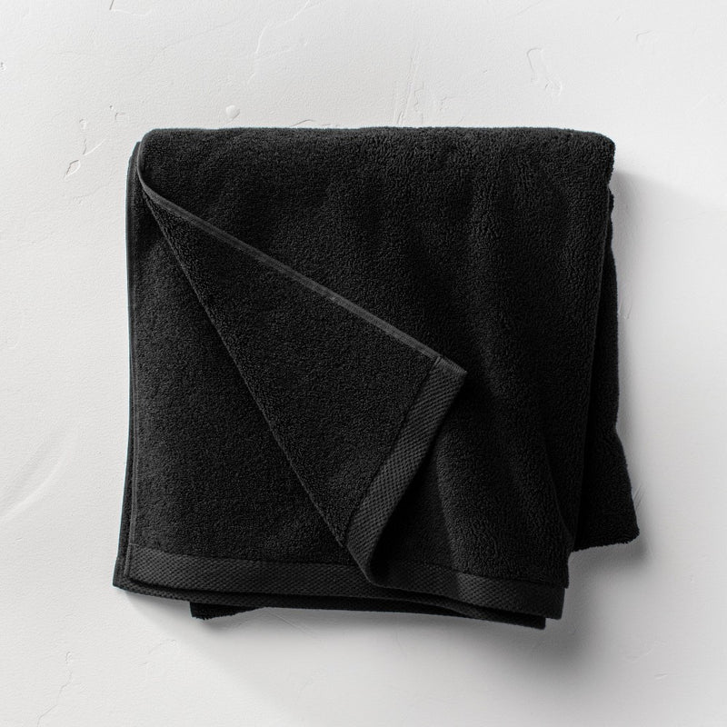 Organic Bath Sheet Black - Casaluna