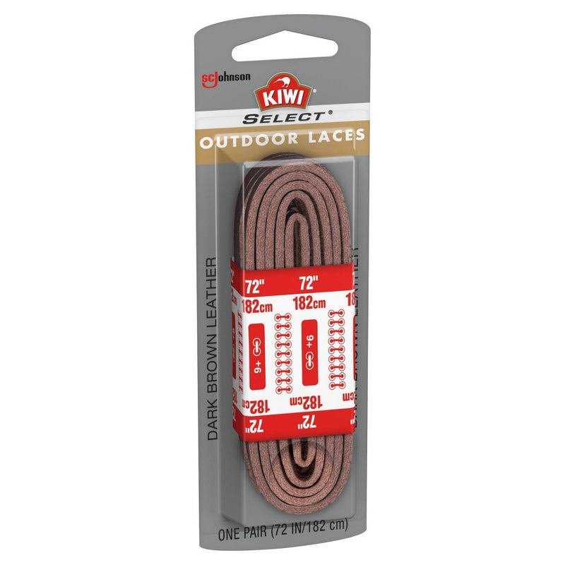 KIWI Select Outdoor Leather Laces - Dark Brown 72in