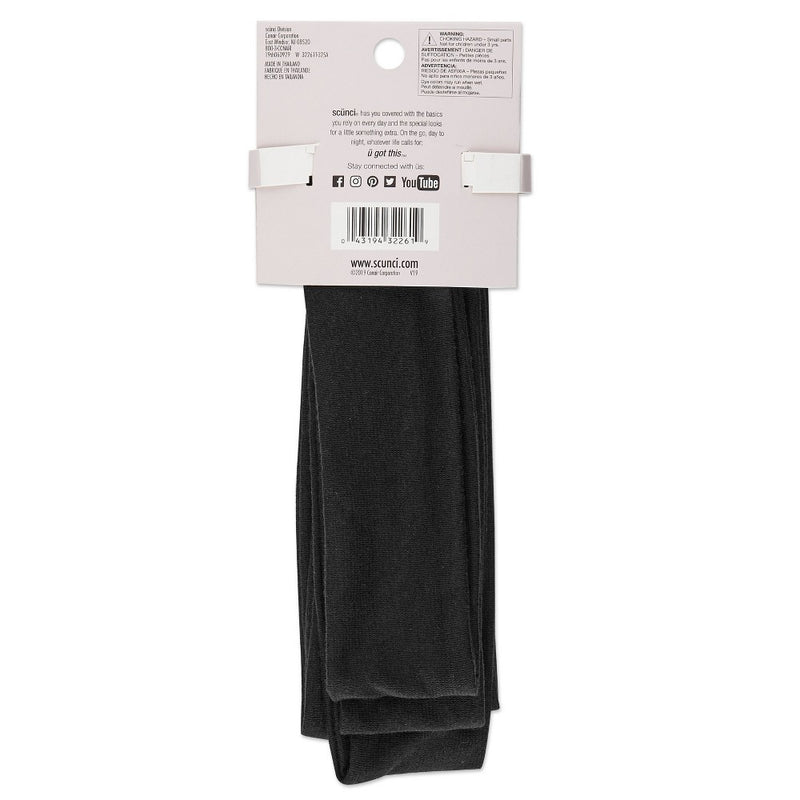 scunci 4.5cm Interlock Headwraps Black - 5pk