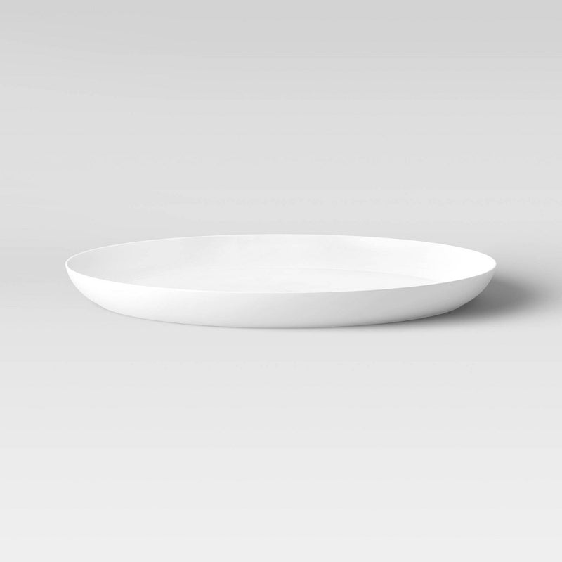 10.5" Plastic Round Dinner Plate Cream - Made By Design