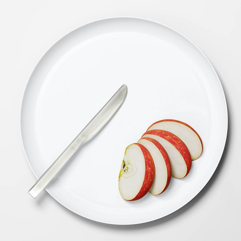 10.5" Plastic Round Dinner Plate Cream - Made By Design