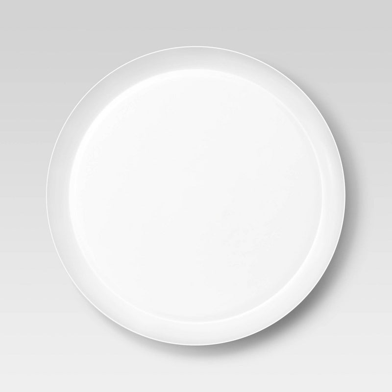 10.5" Plastic Round Dinner Plate Cream - Made By Design