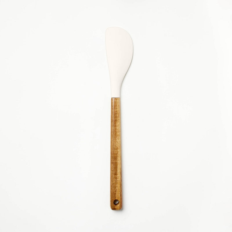 Acacia Wood/Silicone Spatula Cream - Figmint