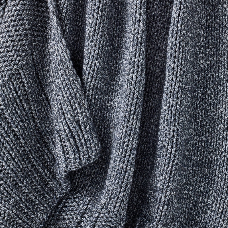 Chunky Knit Throw Blanket Navy Blue - Threshold designed with Studio McGee