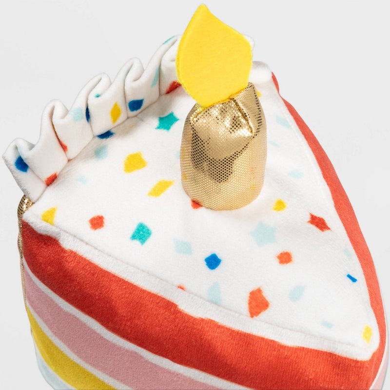 Birthday Cake Slice Plush Dog Toy - Boots & Barkley