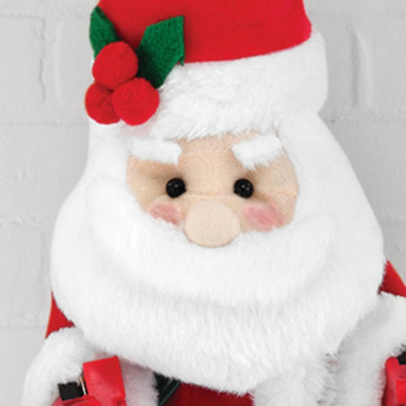 17" Battery Operated Climbing Santa Decorative Christmas Figurine - Wondershop