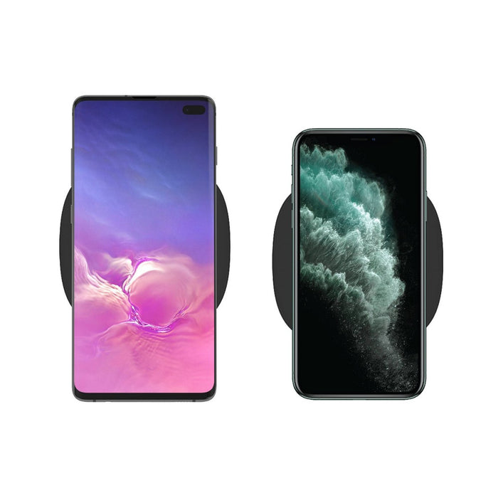 Just Wireless 10W Qi Wireless Charging Pad with 4' TPU Charging Cable - Black