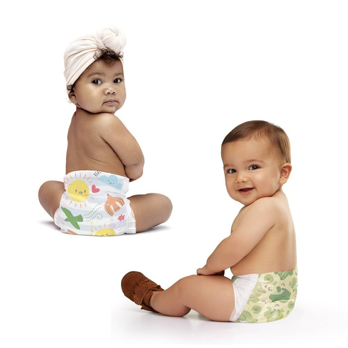 The Honest Company Clean Conscious Disposable Diapers Spread Your Wings & Ur Ribbiting - Size 5 - 50ct
