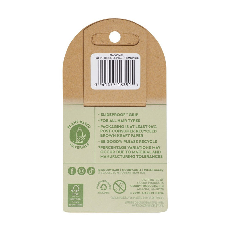 Planet Goody Hinge Hair Clips - 4ct