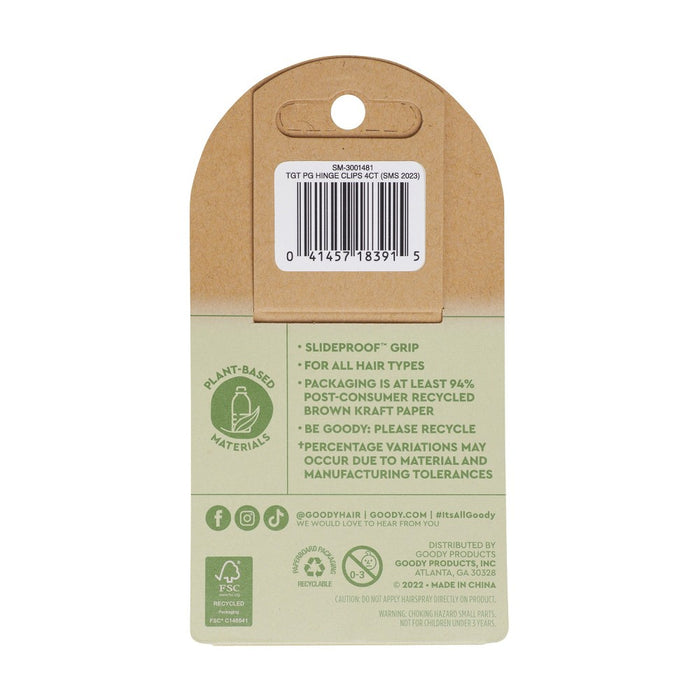 Planet Goody Hinge Hair Clips - 4ct