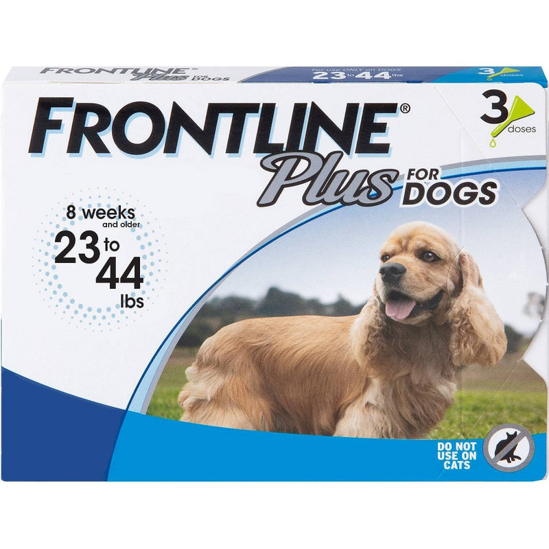 Frontline Plus Flea and Tick Treatment for Dogs - M - 3 doses