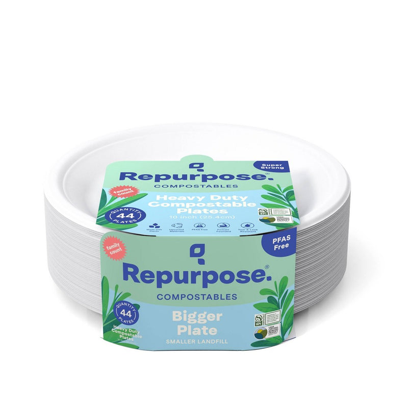 Repurpose Compostable Dinner Plates 10" - 44ct