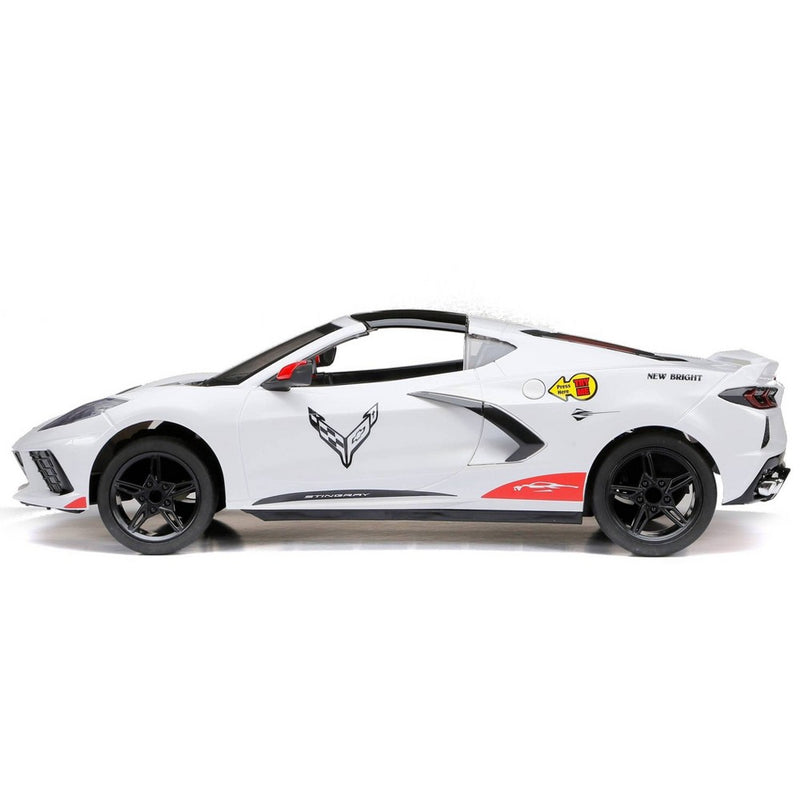 New Bright RC 1:8 Scale (22") FF USB Showcase Sportscar - Corvette Stingray - White (LOCAL PICKUP ONLY)