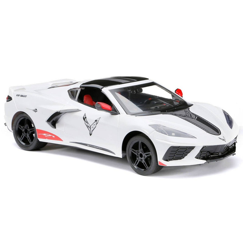 New Bright RC 1:8 Scale (22") FF USB Showcase Sportscar - Corvette Stingray - White (LOCAL PICKUP ONLY)