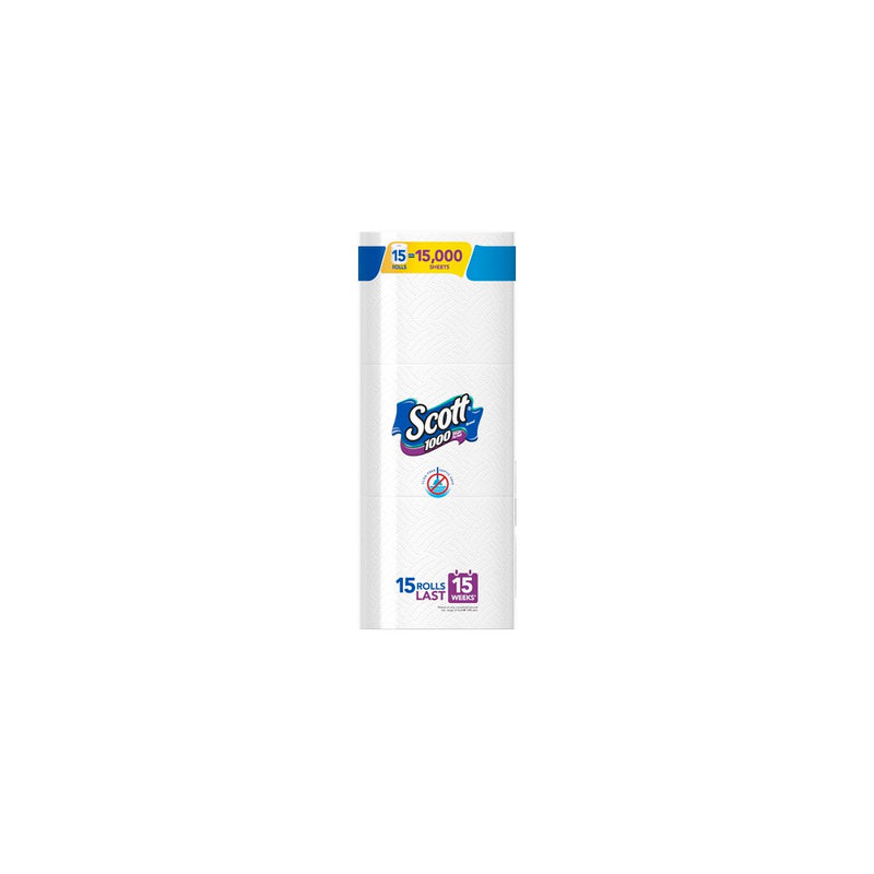 Scott 1000 Septic Safe Toilet Paper - 15 Rolls