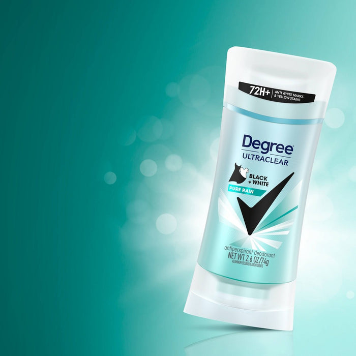 Degree Ultraclear Black + White Pure Rain 72-Hour Antiperspirant & Deodorant - 2.6oz