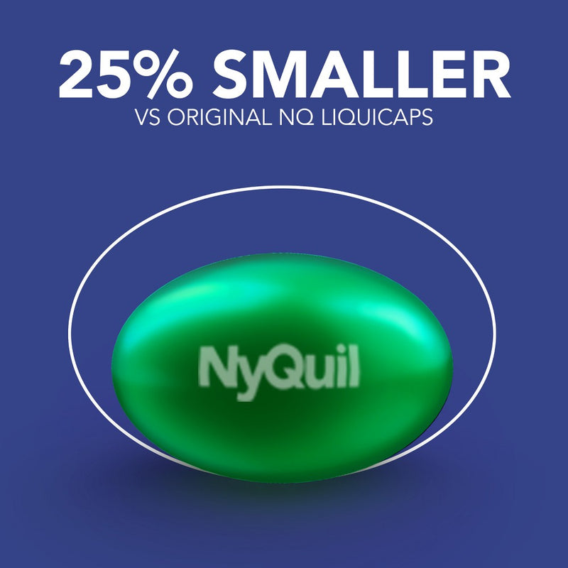 Vicks NyQuil Ultra Concentrated Cold & Flu Medicine LiquiCaps - 48ct