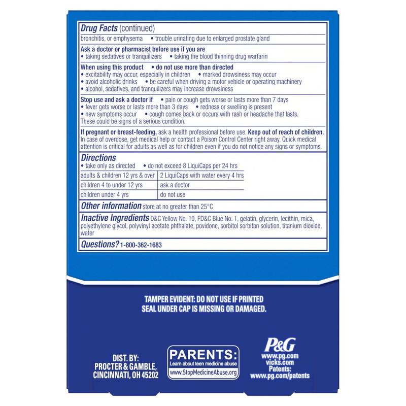 Vicks NyQuil Ultra Concentrated Cold & Flu Medicine LiquiCaps - 48ct
