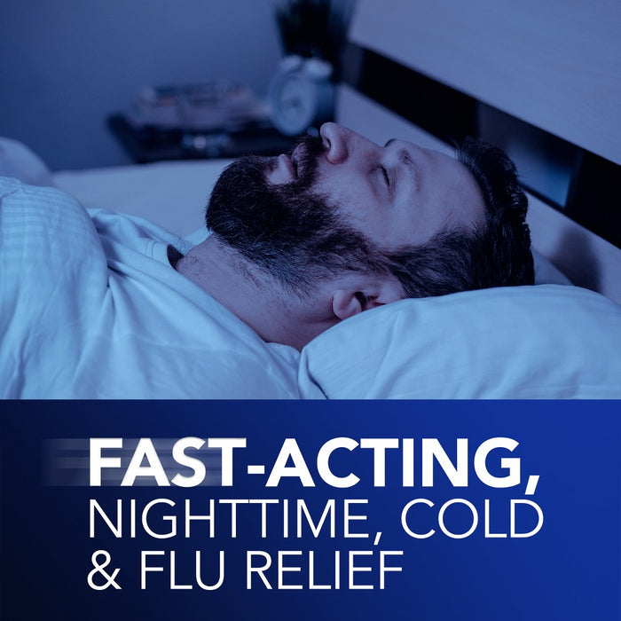 Vicks NyQuil Ultra Concentrated Cold & Flu Medicine LiquiCaps - 48ct